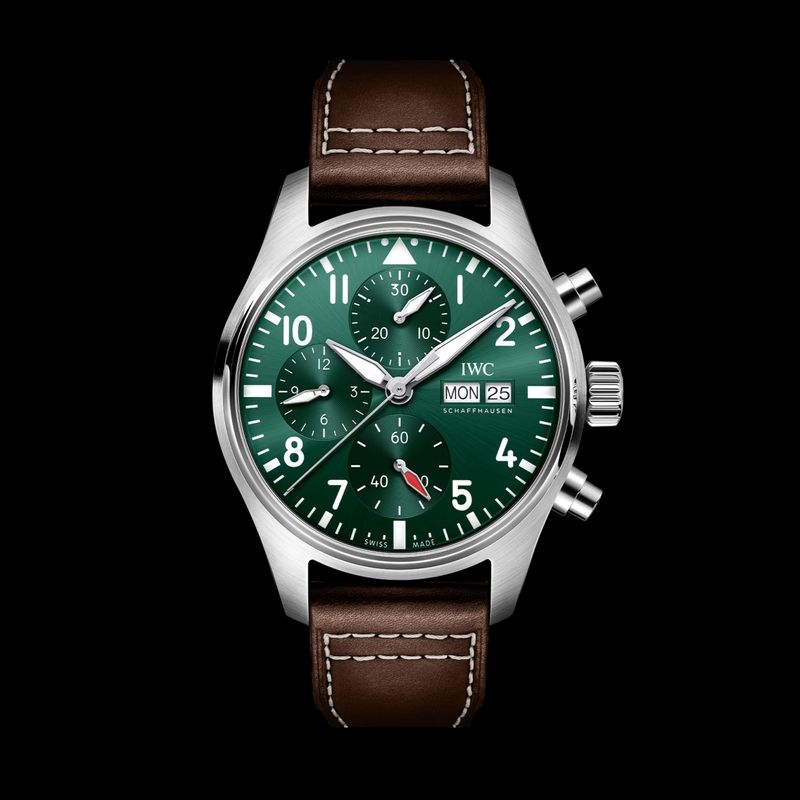 IWC Pilots Chronograph 41 - Green Dial